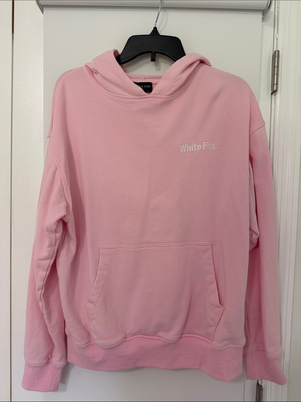 White Fox Pink Hoodie